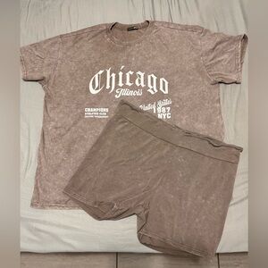 Fashion Nova Tan matching set